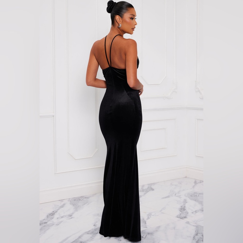 Maxi Velour Dress - Picture 2 of 4
